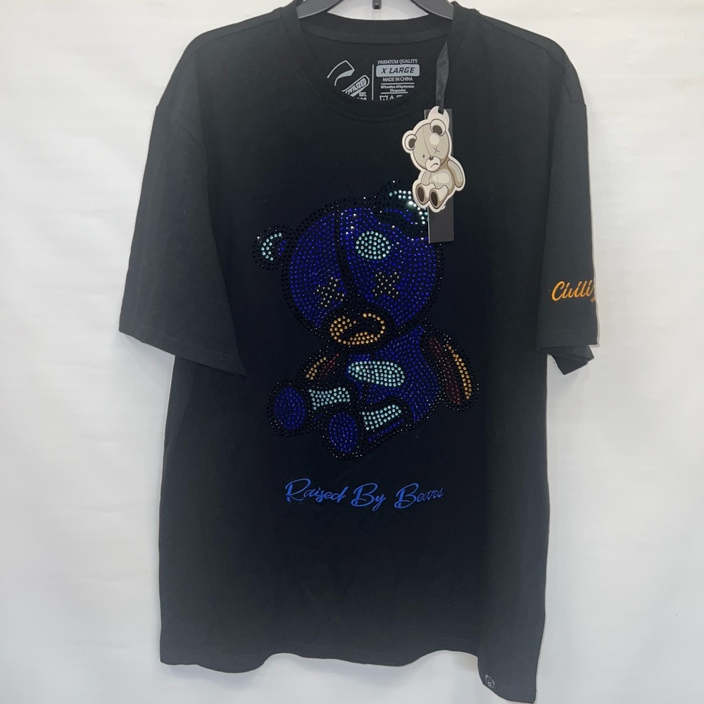 Civilized Shirt/Shorts Set Mens Extra Large Multicolor Bear Logo Cotton NWT